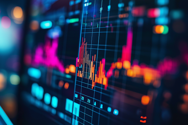 Gráficos de crecimiento financiero y estrategias de inversión exitosas